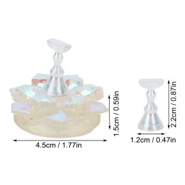 Unbranded Nail Tip Practice Stand Practical MagneticNail Tips Stand Holder For Salon Use
