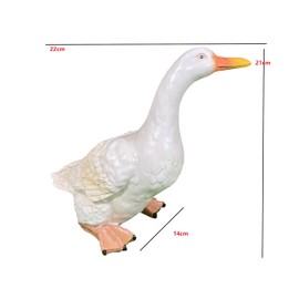 Duck Sculpture Garden Pond Realistic ducking Farm Animal Statues Bird figure Outdoor Yard decoration Law Decor Balcony decorative Patio Figurines Ducks Ornaments Décor Art Gift for mother days