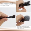 2 Pcs Nose Contour Brushes, 2-in-1 U-shaped Fluffy brush Dual-End