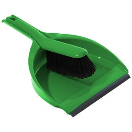 Cleenol 191222/G Dustpan and Stiff Brush - Green