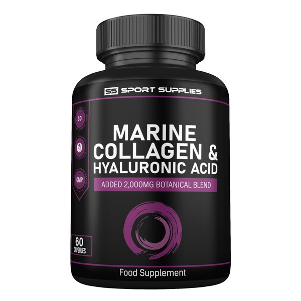 SS Sport Supplies Collagen Supplements for Women-100% Marine Collagen Boosted