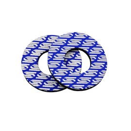 SCAR Grip Donuts Dirt Bike Quad Motorcycle Motocross Bicycle Mx ATV - Compatible with Yamaha YZ YZF YZFX WRF WRFX 65 85 125 250 450 Husqvarna SHERCO - Donut Handlebar Grips - Unique Hand Grip - Blue