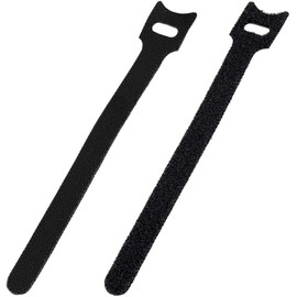 OcioDual Pack of 50 Velcro Cable Ties Reusable Black Velcro Tape Velcro Resealable Premium Quality