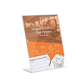 Source One LLC 6 Pack 8 x 10 Clear Sign Holders/Brochure Holders Ad Frames