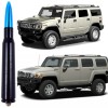 Unbranded Black with Blue Bullet Antenna for Hummer H2 and