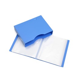 A4 Presentation Display Book - File Folder with 150 Pockets 300/Sides - Storage Case Portfolio Folder with Plastic Sleeves - Poly Pocket Folder - by Arpan (Blue)