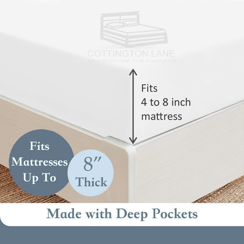 Cot Size 33 x 75 Fitted Sheet Only - 100%