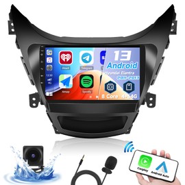 8-Core 4+64G Android Car Stereo for Hyundai Elantra 2011-2013 with Carplay Android Auto 59 Theme 9 inch Touchscreen Bluetooth 5.0 FM/RDS Network Radio DSP 32EQ AI Voice GPS/Galileo/Glonass
