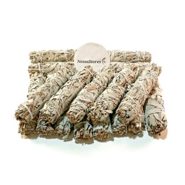 NessaStores White Sage Smudge Incense 5" Bundle (48 pcs) #JC-137