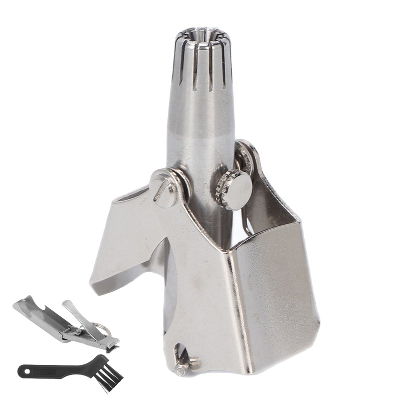 Nose Hair Trimmer Set Stainless Steel Nail Clipper Clean Brush