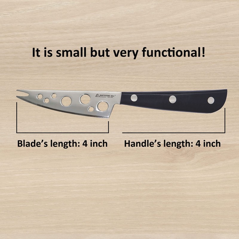MATTSTONE HILL - Cuchillo de queso de 4 pulgadas, cuchillo