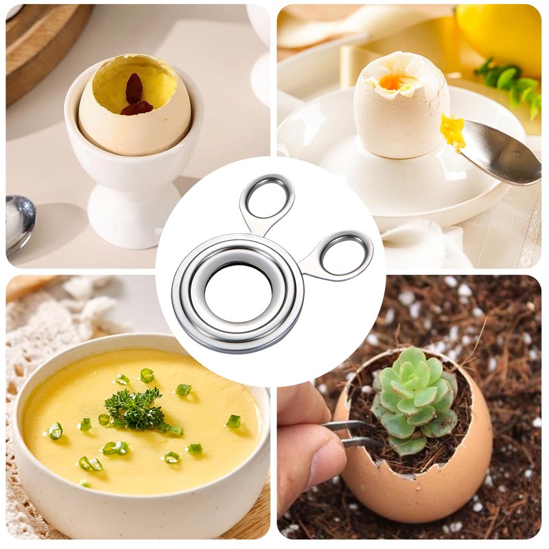 Egg Head Stainless Steel Egg Opener for Boiled Eggs Opener,