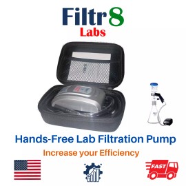 Filtr8 Be the Hero of Your Lab | Hands-Free Lab Vacuum Filtration  Pump | Filtr8 Labs