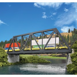 Walthers SceneMaster Cornerstone HO Scale Model Modernized Double-Track Railroad Truss Bridge Kit Collectable