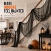 Tela espeluznante de Halloween negra de 1016 x 215 cm