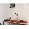 Orange Serving Tray, Coffee Table Decorative Tray Orange PU Leather