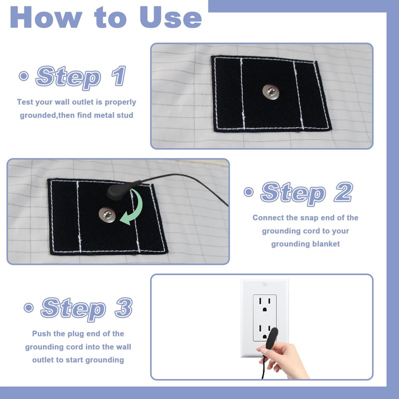 Grounding Sheets King Size for Better Sleep, Grounded Flat Sheets