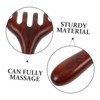 KOMBIUDA Wooden Foot Massager Comb Long Handle 6-Prong Acupoint Relief