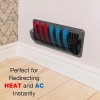 Evotech 2pcs Air Vent Deflector 10"-14" Magnetic Adjustable For Floor