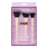 Set Brochas Maquillaje Facial Cala Sugar Rush 3 Piezas Color Rosa