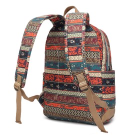 Kinmac New Bohemian Laptop Backpack with Massage Cushioned Straps Travel Outdoor Backpack for Laptop Up to 15.6 Inch