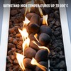 Stanbroil 24pcs Light Weight Ceramic Fiber Pebble Stones for Indoor