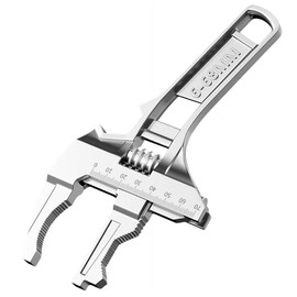 Wisyurt Reversible 6 to 68 mm Kitchen Sink Socket Wrench Adjustable Wrench 6 to 68 mm Adjustable Wrench Silver