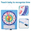 Lurrose Time Educational Aid Magnetic Clock Children Toy Clock Learning