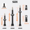 RACEDUEL Tubeless Valve Stems Presta Valves Stem Aluminum 44MM/60MM/80MM