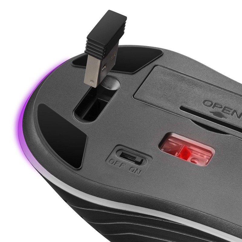 Mars Gaming MMW2 Wireless Gaming Mouse RGBFlow 3200DPI Soft Touch