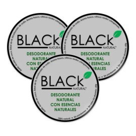 Black Natural | Pack 3 Desodorante Corporal Natural 60g C/u Esencia Bergamota