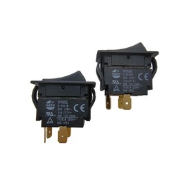 TSNUPGOHXW KEDU HY60E 4 Pins 20A 125V/250V 2HP Industrial On Off Rocker Pushbutton Switches (2)