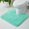 Disolla Toilet Rug U Shaped Spa Blue 23x24 Machine Washable