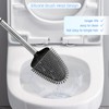 Sellemer Toilet Brush and Holder Set - Flexible Toilet Bowl