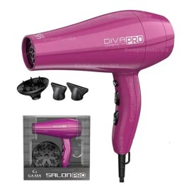 Secadora Cabello Profesional Diva Pro 4d Ozono Iones Cerámic Color Rosa                                                                               