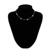 KONPJE - Juego de joyas de perlas para mujer, collar