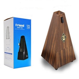 Tamume Rosewood Coloured Antique Mechanical Metronome Vintage Pyramid Plastic Metronome 40 – 208 bpm Music Timer with Bell and Copper – PARENT ASIN