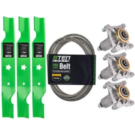 8TEN Deck Rebuild Kit for Husqvarna Poulan 54 inch RZ 5422 5424 5426 Z254 RZ54i Blade Spindle Belt