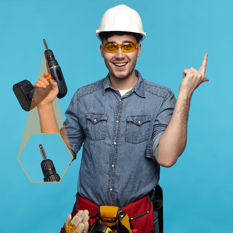 4PCS 1/4 Hex to 1/4" Impact Socket Adapter Set, Square