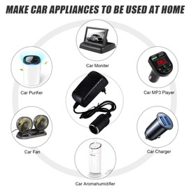 Aicharynic KFZ Netzadapter, Spannungswandler 100V - 240V auf 12V/3A (36W), Netzteil Adapter Stromwandler, KFZ Zigarettenanzünder Wechselrichter AC-DC Adapter für Navi, DVR, Auto-Ladegerät und mehr