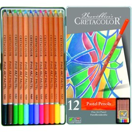 CRETACOLOR Fine Art Pastel Pencil Set, 12 Count (Pack of 1), Multi