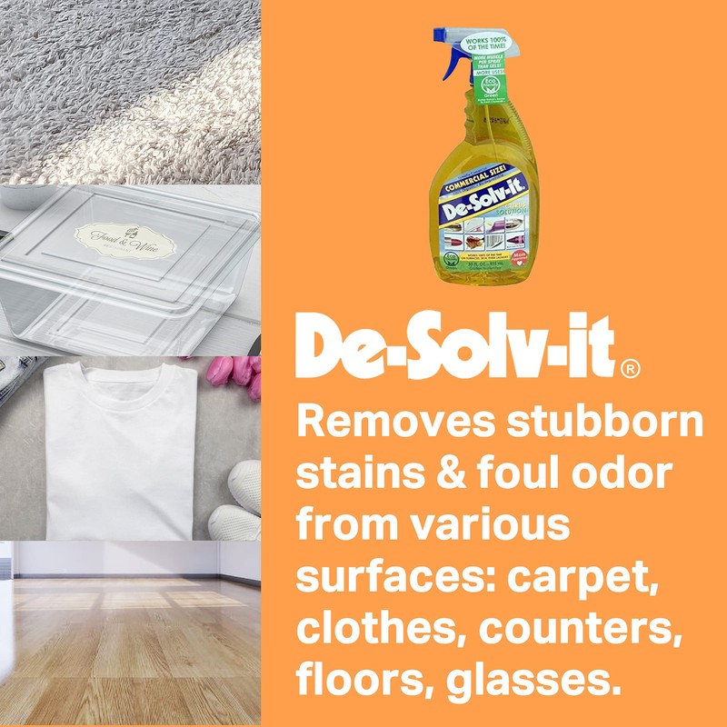 Orange-Sol De-Solv-It Citrus Solution - Odor & Stain Remover (2-Pack,