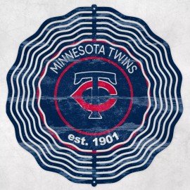 Handmade Minnesota Twins 10" Wind Spinner