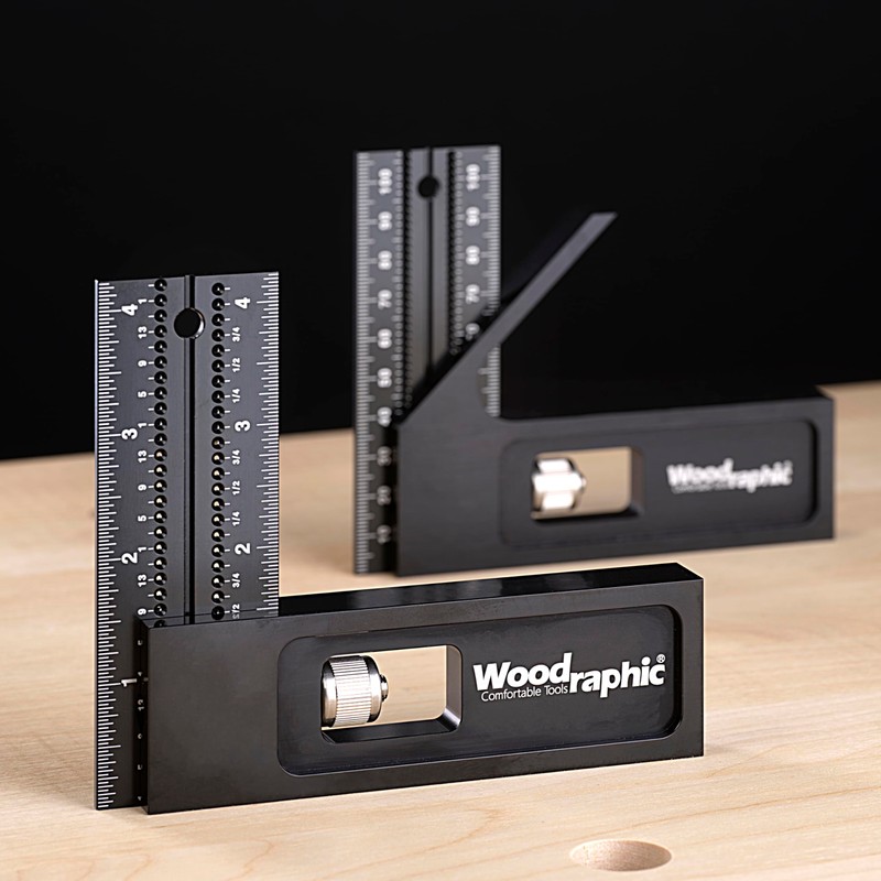 Woodraphic 12 Inch Right Square – CNC Aluminum Layout and