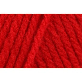 Sirdar Hayfield Bonus Chunky Crochet Yarn, 100% Acrylic Soft Knitting Wool for Sweaters, Cardigans, Jumpers, Ponchos and Capes - 100g Balls - Signal Red (977) - Pack of 3