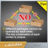 LanuBe Lock Laminated keyed Padlock (1-9/16", 40mm), keyed Alike Locks,