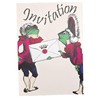 M & G Mustard & Gray Childrens Party Invitations (x12
