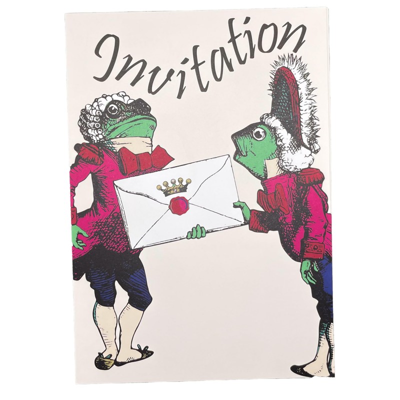 M & G Mustard & Gray Childrens Party Invitations (x12