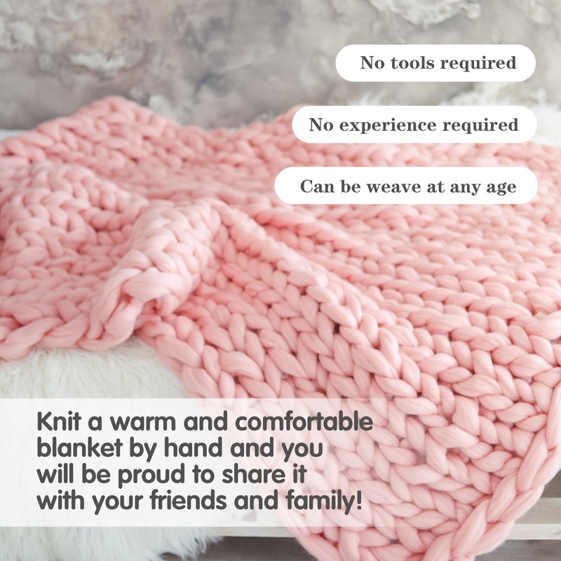 47" Acrylic Chunky Blanket Loom DIY Throw Blankets Knitting Loom