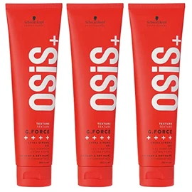 Schwarzkopf Professional OSiS Rock-Hard Hair Glue For Extreme Styles Non Flaky Brushable Stubborn Hair Types Long Lasting Extra Strong Hold 150 ml